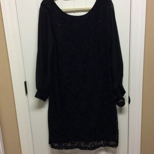 Dress Barn collection black lace LBD