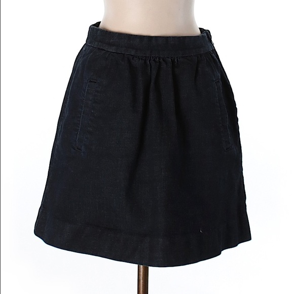 NWOT J Crew Denim A-line Skirt Sz 0 - Picture 1 of 2