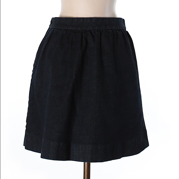 NWOT J Crew Denim A-line Skirt Sz 0 - Picture 2 of 2