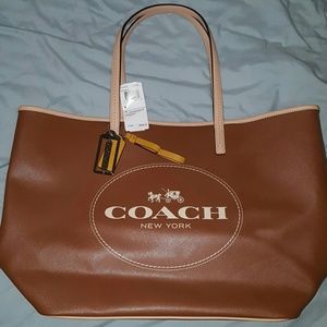 Coach metro leather tote