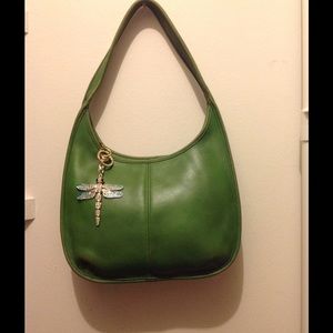 Coach Green Leather Ergo Hobo Shoulder bag