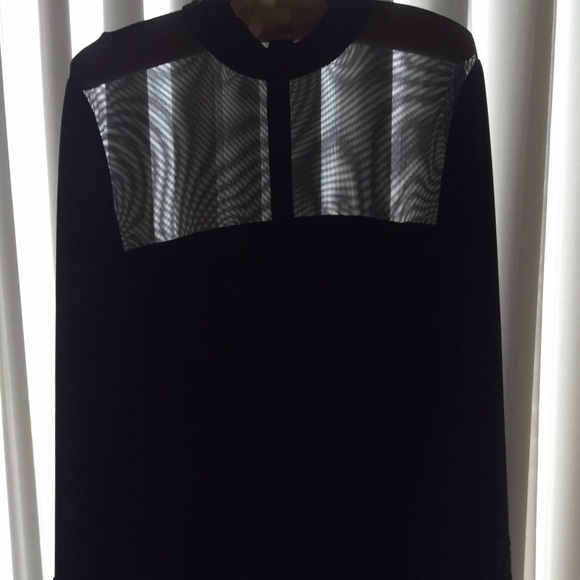 Oleg Cassini Black Tie Dress