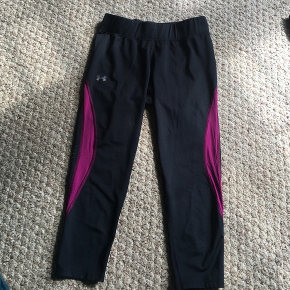 Women's under armour running Capri size Xavier - Picture 1 of 4