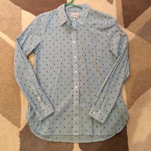 Madewell Broadway & Broome Polkadot Button Down