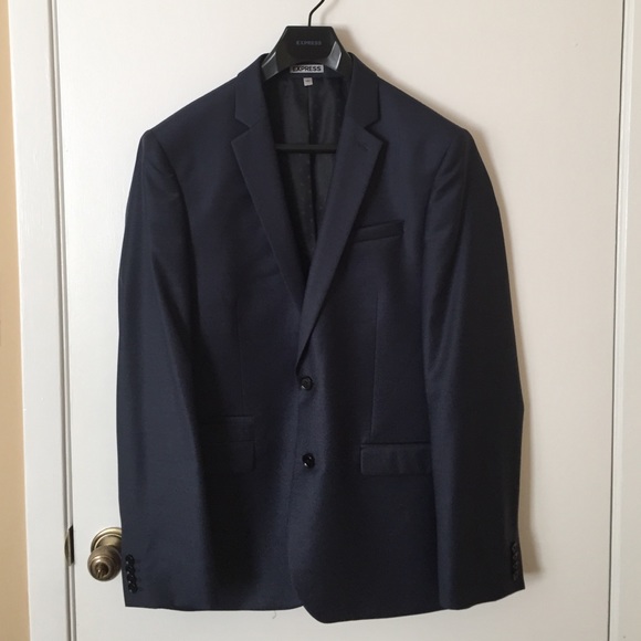 Express navy wool blended Photographer  suit.