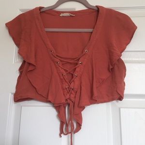 American Threads Crop Top