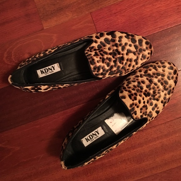 KDNY New York Leopard Print Loafers