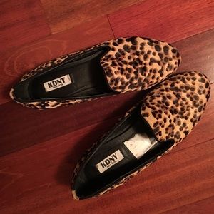 KDNY New York Leopard Print Loafers