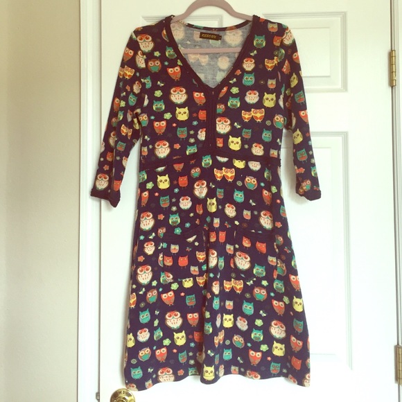 Owl Sweater Dress
