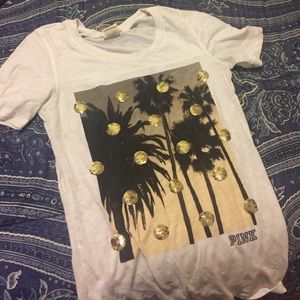 Victoria secret pink t shirt bling
