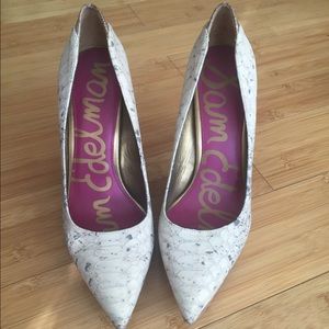 Sam Edelman Snakeskin heels Size 7.5