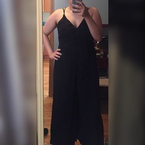 Black culottes jumpsuit