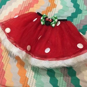 Minnie Mouse holiday skirt/tutu