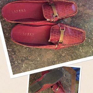 Ralph Lauren Carlene open back shoes