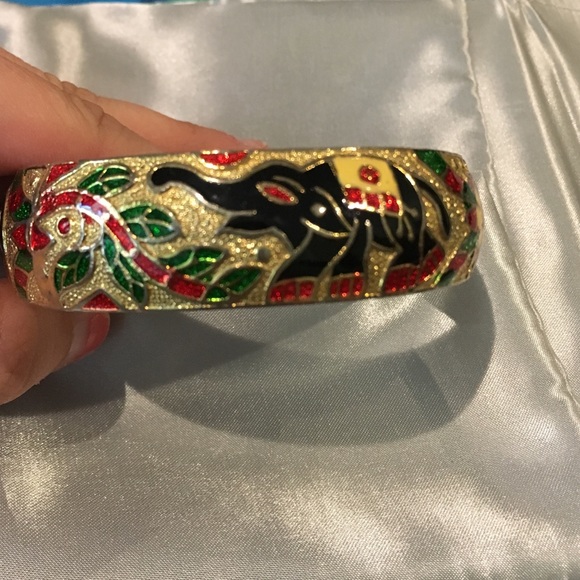 Ornate Indian Elephant Bracelet
