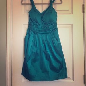 Teal formal party dress
