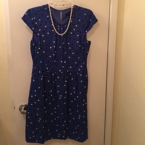 Blue Polka Dot J Crew Dress