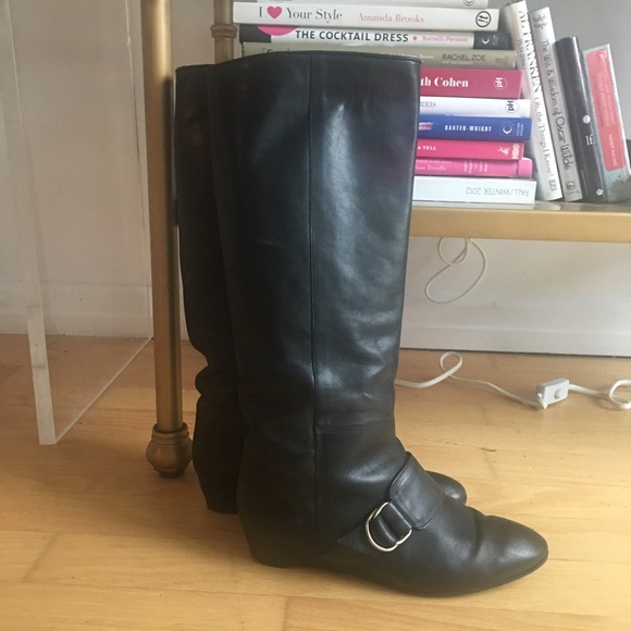 Loeffler Randall Shoes - Loeffler Randall Low Wedge Knee High Boots 7 Loeffler Randall Shoes - Loeffler Randall Low Wedge Knee High Boots 7