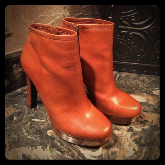 Cognac Gianni Bini ankle boots - Picture 1 of 4