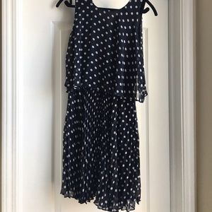 Soprano blue and white dotty dress