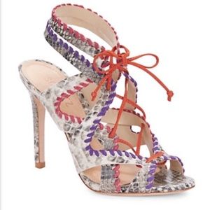 Schutz 🐍 Lace Up Heels