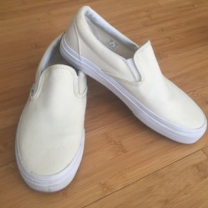Vans, cream color, size 7.5