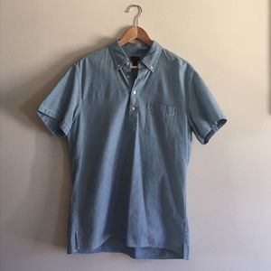 J.Crew Short SleevedJapanese Chambray Popover NWOT