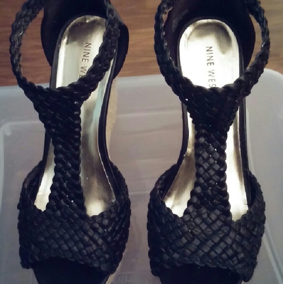 Nine West T-Strap Wedge Espadrilles