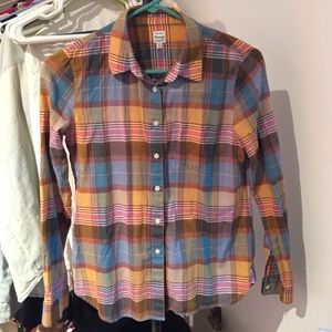 Madewell Shrunken Plaid Boyshirt