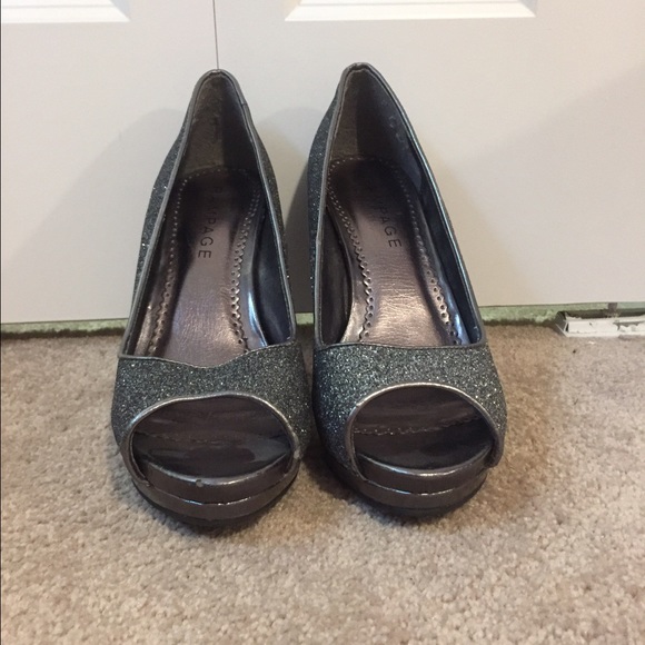 Rampage sparkle heels