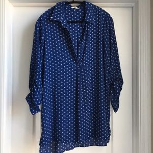 Pleione Blue tunic top. NWT