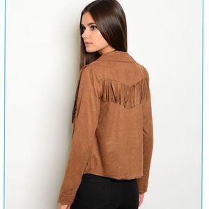 🎉 HP 🎉Camel FRINGE Jacket !