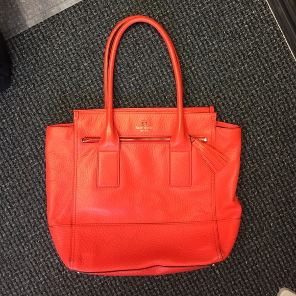 Kate Spade orange tote
