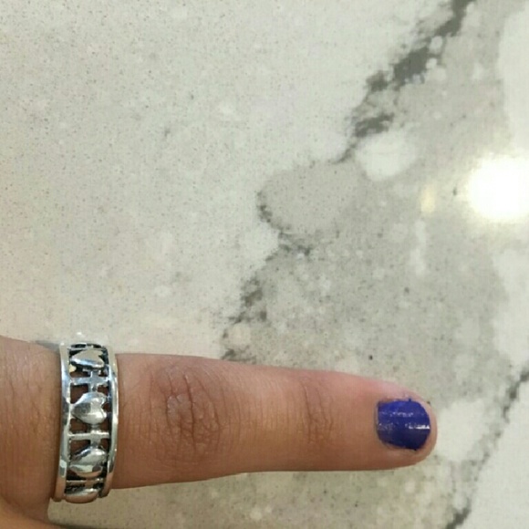 James Avery heart and cross ring