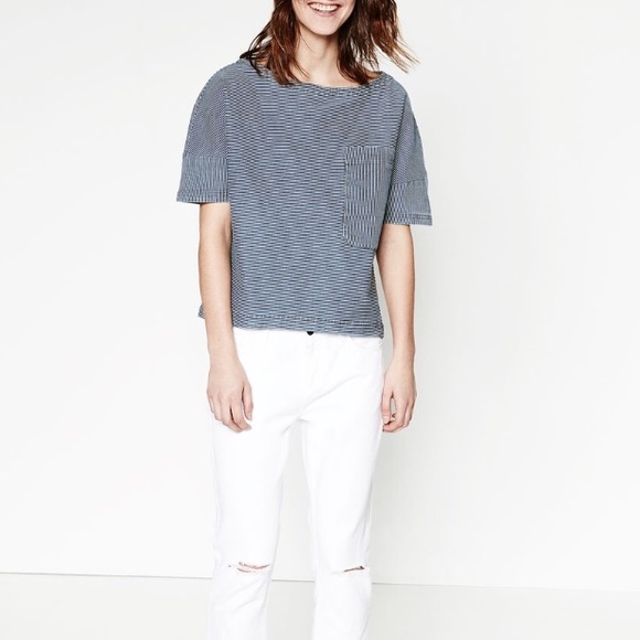 Zara Denim Top
