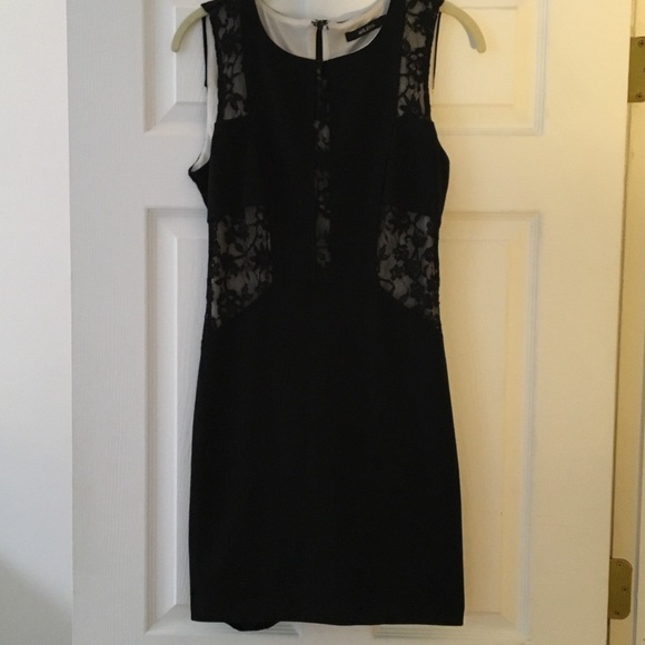 REDUCED!! Mini Dress lace cutout (w/ nude fabric) - Picture 1 of 4