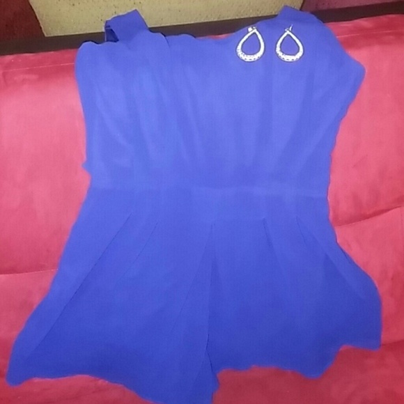 Sassy Blue Romper