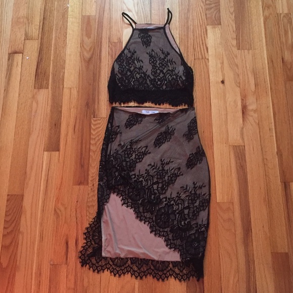 Lace matching set from boutique - worn once