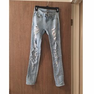 LF CARMAR DISTRESSED SKINNY JEANS