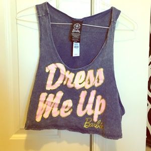 Barbie crop tank top