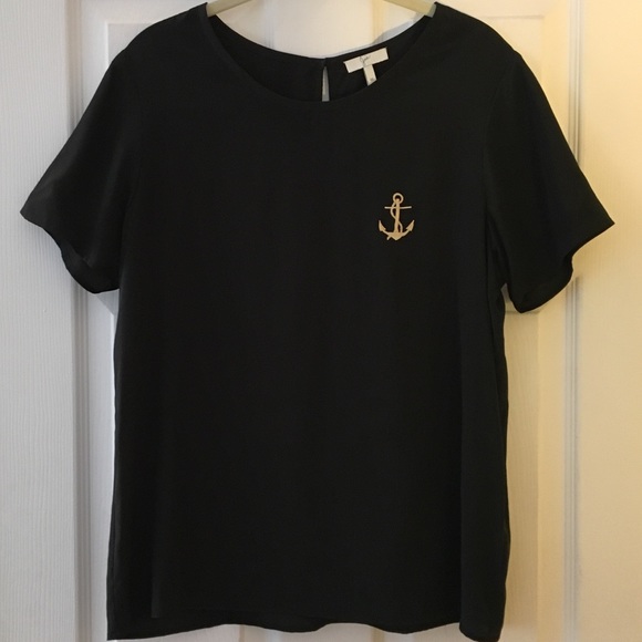 DISCOUNTED!! Joie silk top with anchor