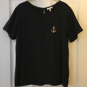 DISCOUNTED!! Joie silk top with anchor