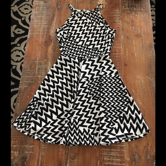 Halter top skater dress