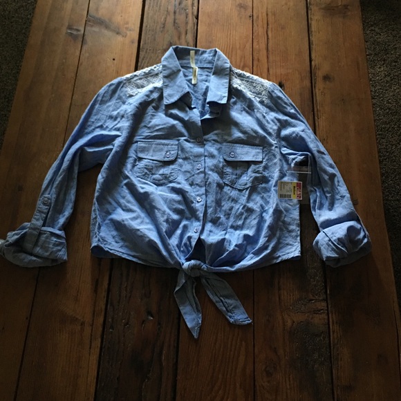 Denim crop