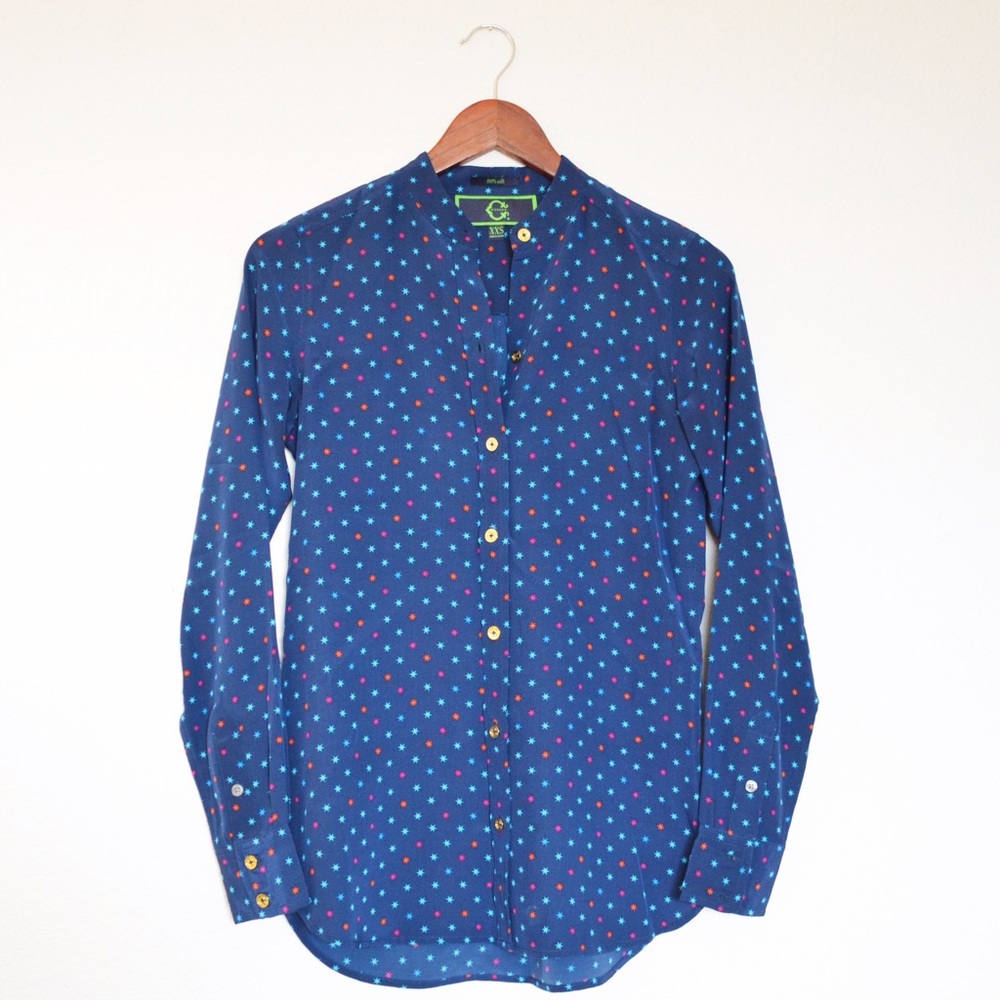 C. Wonder XXS Navy Blouse w/ multi-colored stars