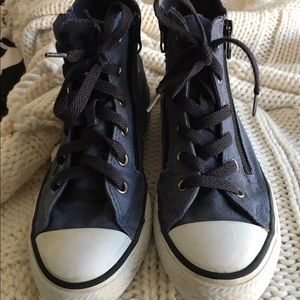 Boys Size 1 Converse High tops
