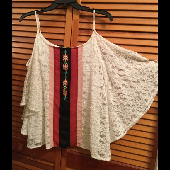 Tops - Donate 6/9 LAST CHANCE!crochet batwing embrace