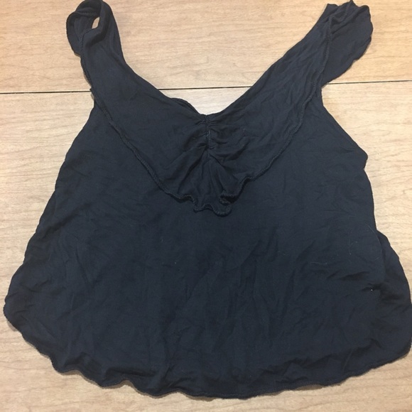 Forever XXI black open back blouse