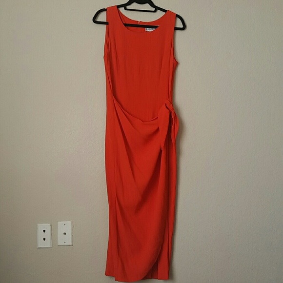 Vintage tangerine resort gown