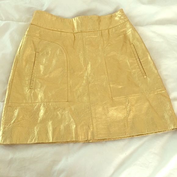 Zara gold skirt , XS